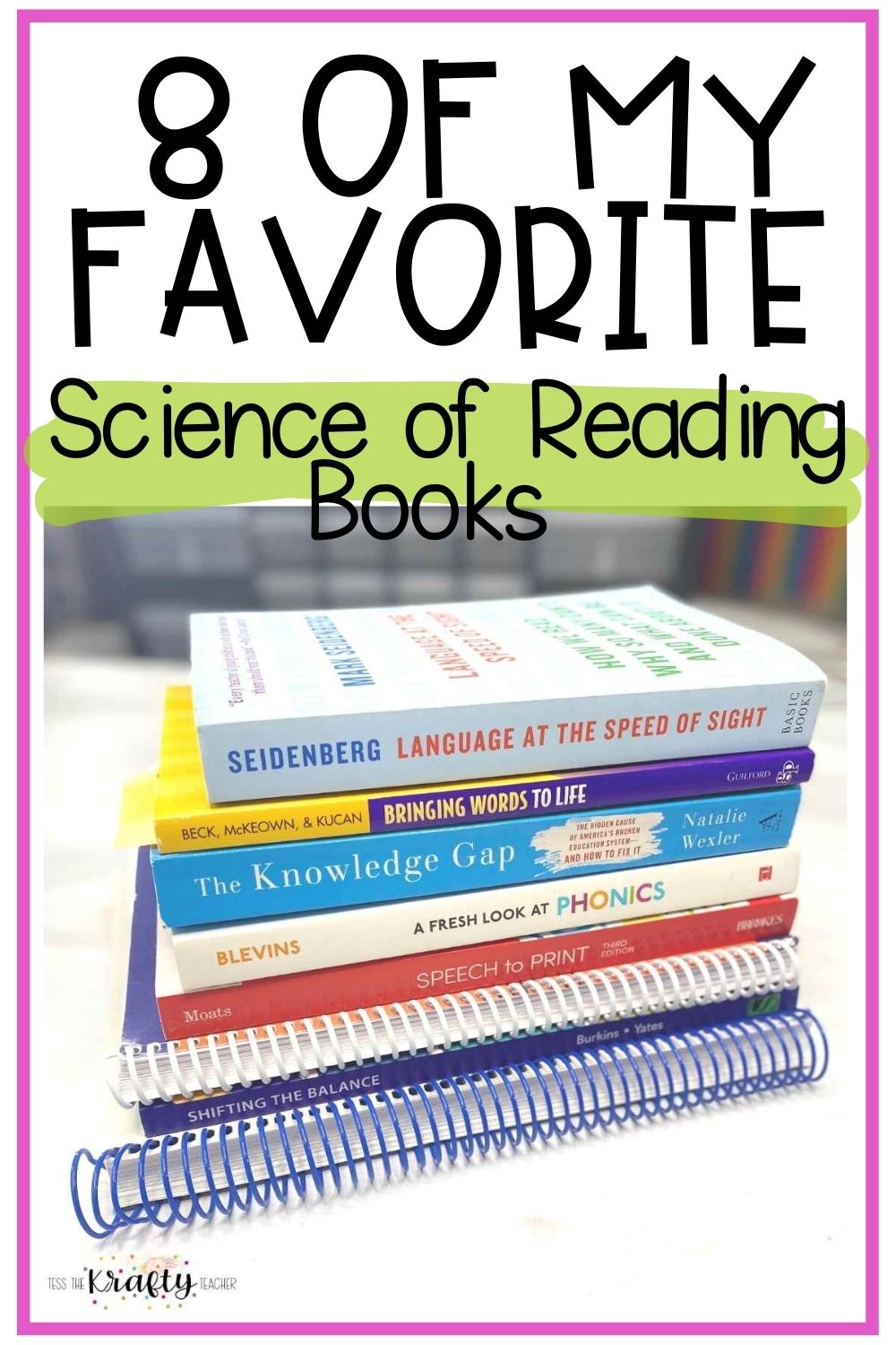 science of reading book study for teachers