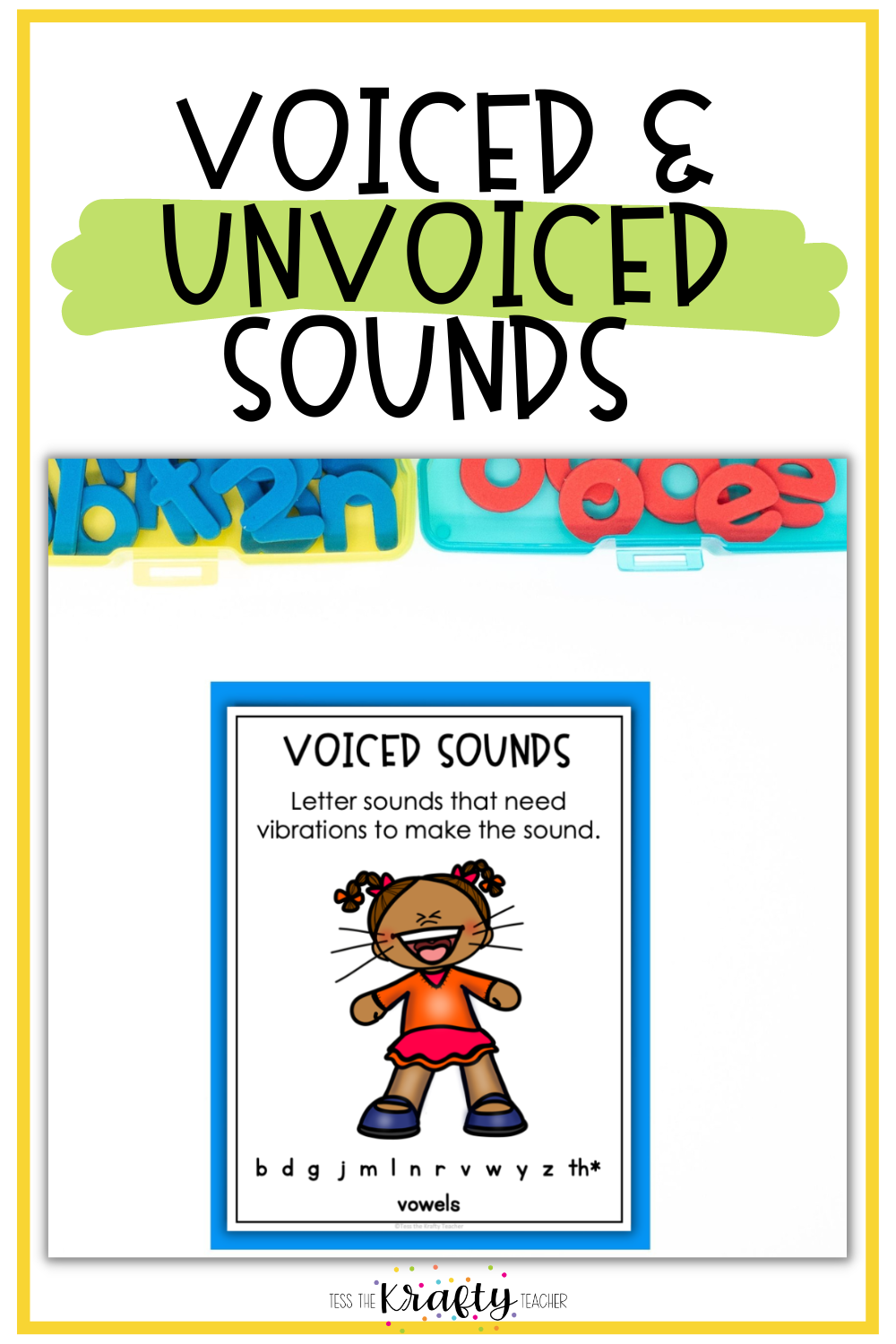 Voiced And Unvoiced Consonant Sound Pairs - The Krafty Teacher