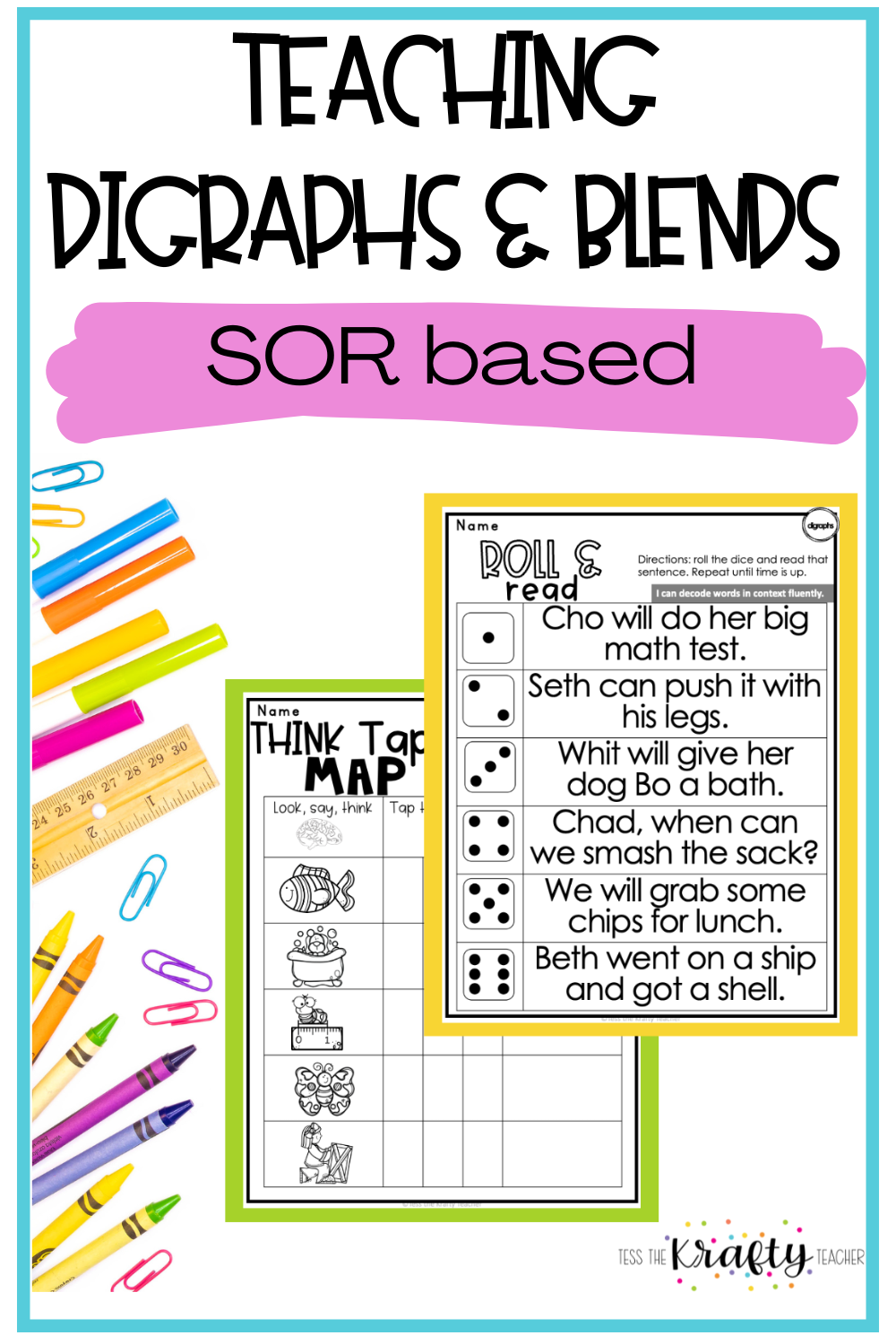 Teaching Digraphs And Blends The Krafty Teacher